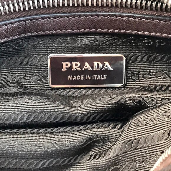PRADA BAG authentic shirred ruched nappa LEATHER purse - Picture 3 of 16